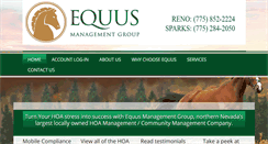 Desktop Screenshot of equusmanagement.com