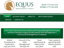 Tablet Screenshot of equusmanagement.com